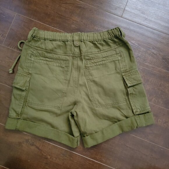 Free People Frankie Washed Shorts Womens XS Cargo Casual Boho Utility Army Green - Picture 3 of 7